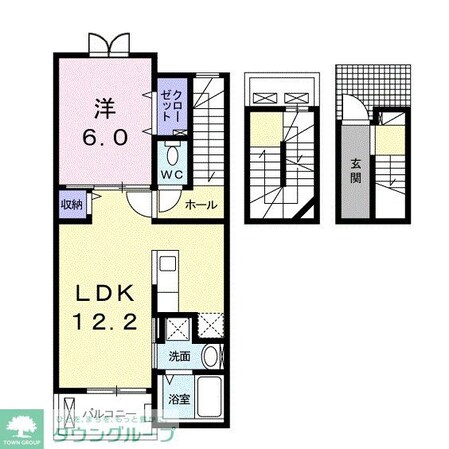 アンティ フルールの物件間取画像
